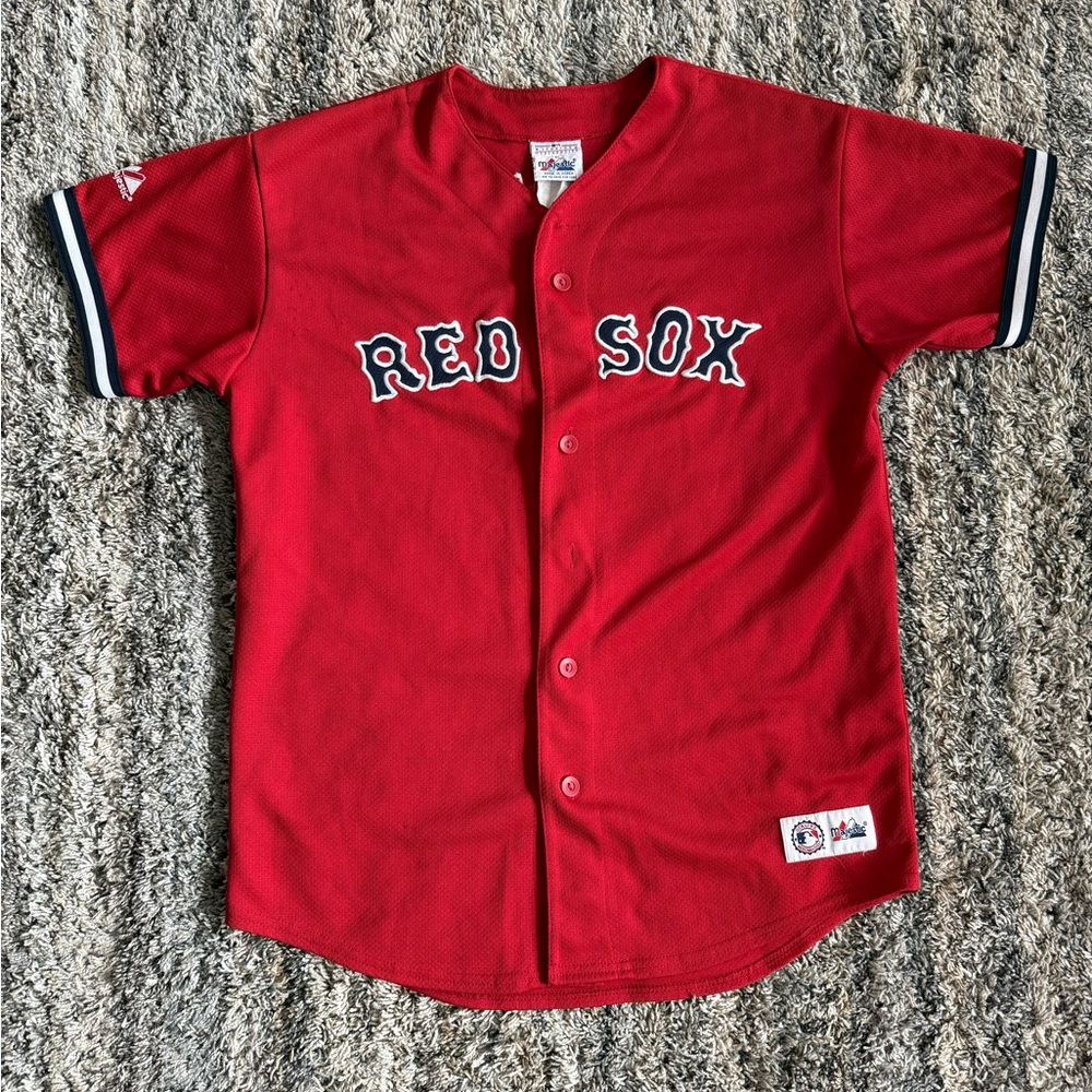 Vintage Majestic Boston Red Sox Nomar Garciaparra 90s Small
